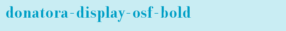 Donatora-Display-OSF-Bold.ttf(艺术字体在线转换器效果展示图)