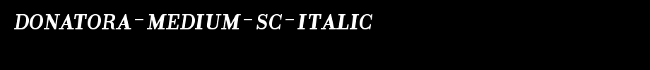 Donatora-Medium-SC-Italic.ttf(艺术字体在线转换器效果展示图)