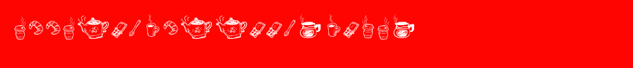 Doodle-Coffee-Scents_英文字体(字体效果展示)