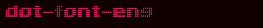 Dot-Font-Eng.ttf
(Art font online converter effect display)