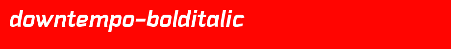 Downtempo-BoldItalic.ttf(艺术字体在线转换器效果展示图)