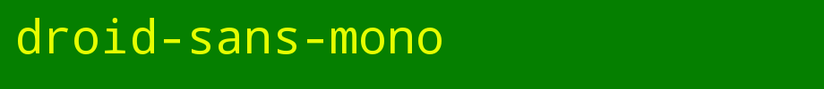 Droid-Sans-Mono.ttf
(Art font online converter effect display)