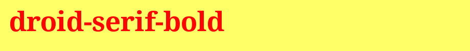 Droid-Serif-Bold.ttf(字体效果展示)