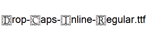 Drop-Caps-Inline-Regular.ttf(艺术字体在线转换器效果展示图)