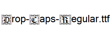 Drop-Caps-Regular.ttf(艺术字体在线转换器效果展示图)