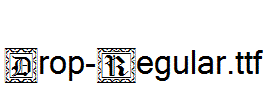Drop-Regular.ttf(字体效果展示)
