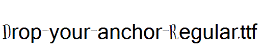 Drop-your-anchor-Regular.ttf(艺术字体在线转换器效果展示图)