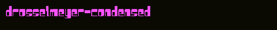 Drosselmeyer-Condensed.ttf(字体效果展示)