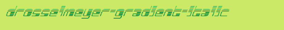 Drosselmeyer-Gradient-Italic.ttf(艺术字体在线转换器效果展示图)