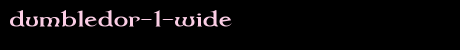 Dumbledor-1-Wide.ttf
(Art font online converter effect display)