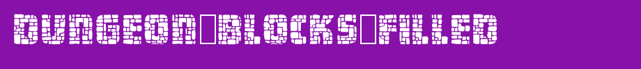 Dungeon-Blocks-Filled_ English font
(Art font online converter effect display)