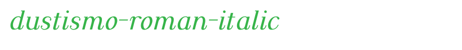 Dustismo-Roman-Italic.ttf(字体效果展示)