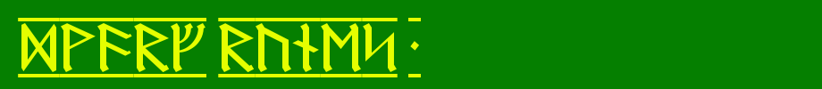 Dwarf-Runes-1.ttf
(Art font online converter effect display)