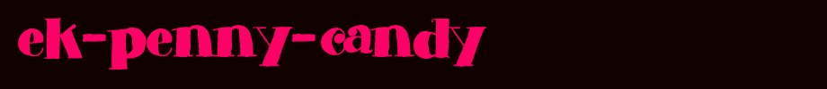 EK-Penny-Candy.ttf(字体效果展示)