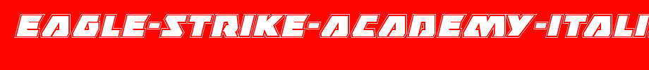 Eagle-Strike-Academy-Italic.ttf
(Art font online converter effect display)