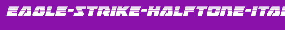 Eagle-Strike-Halftone-Italic.ttf
(Art font online converter effect display)