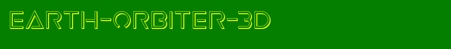 Earth-Orbiter-3D.ttf
(Art font online converter effect display)