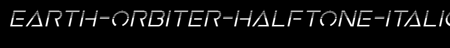 Earth-Orbiter-Halftone-Italic.ttf(字体效果展示)