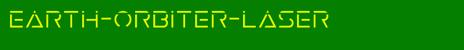 Earth-Orbiter-Laser.ttf(字体效果展示)