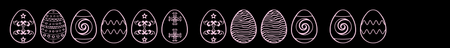 Easter-eggs-ST.ttf(艺术字体在线转换器效果展示图)