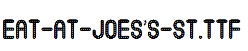 Eat-at-Joes' S-St_ English font