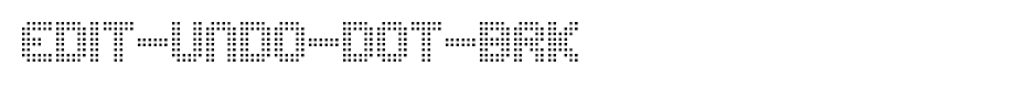 Edit-Undo-Dot-BRK.ttf
(Art font online converter effect display)