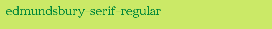 Edmundsbury-Serif-Regular.ttf(艺术字体在线转换器效果展示图)
