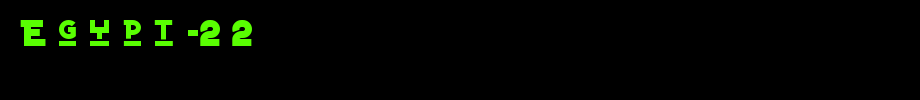 Egypt-22_英文字体(艺术字体在线转换器效果展示图)