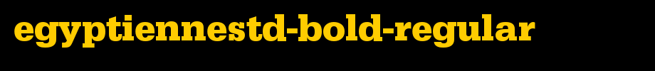 EgyptienneStd-Bold-Regular.ttf(艺术字体在线转换器效果展示图)