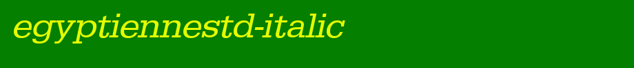 EgyptienneStd-Italic.ttf(字体效果展示)