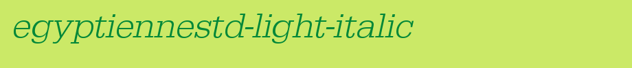 EgyptienneStd-Light-Italic.ttf(字体效果展示)