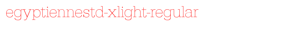 EgyptienneStd-Xlight-Regular.ttf(艺术字体在线转换器效果展示图)