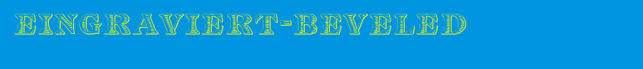 Eingraviert-Beveled.ttf
(Art font online converter effect display)