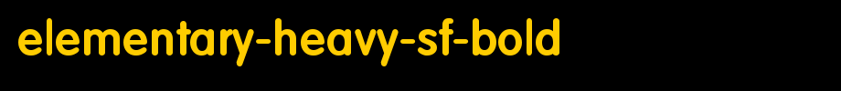 Elementary-Heavy-SF-Bold.ttf(艺术字体在线转换器效果展示图)