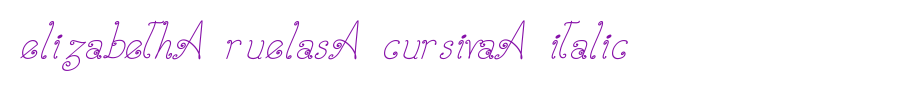 Elizabeth-Ruelas-Cursiva-Italic.ttf(字体效果展示)