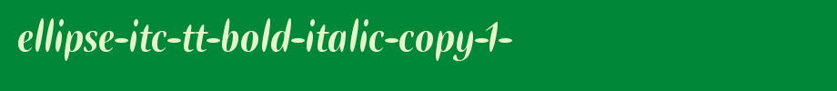 Ellipse-ITC-TT-Bold-Italic-copy-1-.ttf
(Art font online converter effect display)