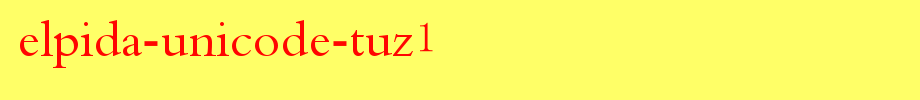 Elpida-Unicode-Tuz1.ttf(字体效果展示)