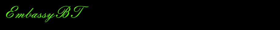 EmbassyBT_英文字体(艺术字体在线转换器效果展示图)