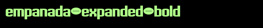 Empanada-Expanded-Bold.ttf(字体效果展示)