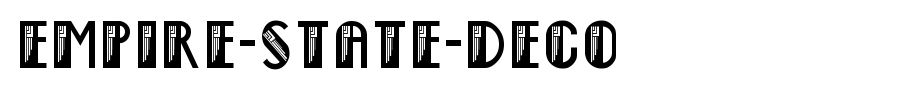 Empire-State-Deco.ttf(艺术字体在线转换器效果展示图)