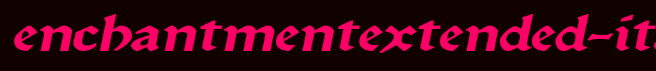 EnchantmentExtended-Italic.ttf(字体效果展示)