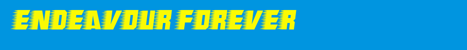 Endeavour-forever.ttf(字体效果展示)