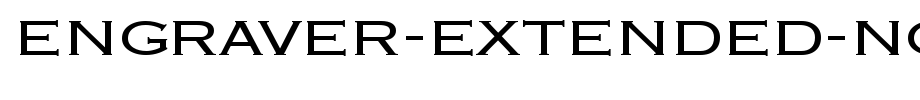 Engraver-Extended-Normal.ttf(艺术字体在线转换器效果展示图)