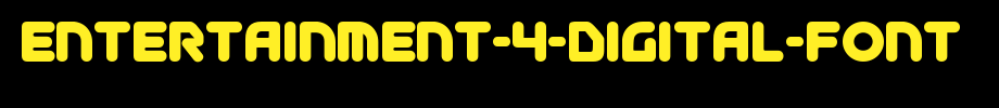 Entertainment-4-Digital-Font.ttf(艺术字体在线转换器效果展示图)