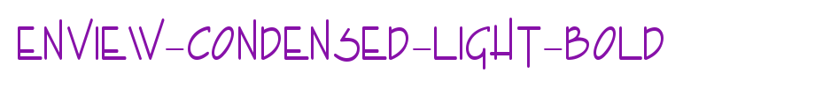 Enview-Condensed-Light-Bold.ttf(艺术字体在线转换器效果展示图)