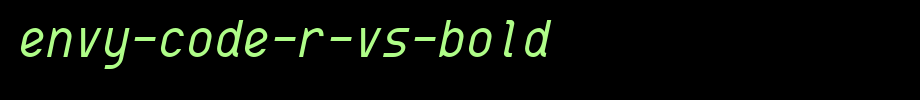 Envy-Code-R-VS-Bold.ttf(艺术字体在线转换器效果展示图)