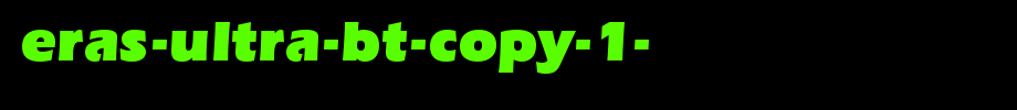 Eras-Ultra-BT-copy-1-.ttf
(Art font online converter effect display)