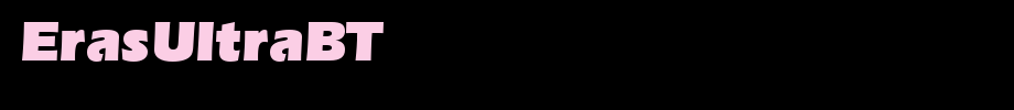ErasUltraBT_英文字体(艺术字体在线转换器效果展示图)