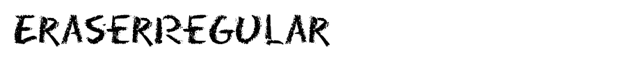 EraserRegular_英文字体(艺术字体在线转换器效果展示图)