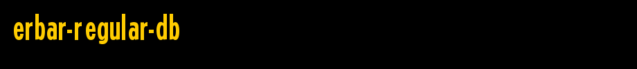 Erbar-Regular-DB.ttf(艺术字体在线转换器效果展示图)